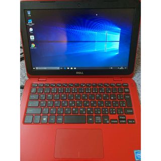 デル(DELL)のDELL Inspiron 11 (3162) レッド (ノートPC)