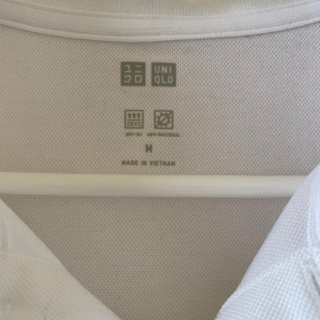 UNIQLO(ユニクロ)のユニクロ　メンズ白ポロシャツ  シンプル メンズのトップス(ポロシャツ)の商品写真