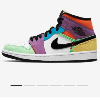 ナイキ(NIKE)のNIKE WMNS AIR JORDAN 1 MID Multicolor(スニーカー)