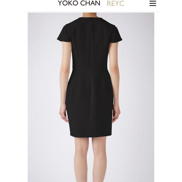 BARNEYS NEW YORK(バーニーズニューヨーク)のyokochan ネイビー　vネック　バルーンドレス レディースのワンピース(ミニワンピース)の商品写真