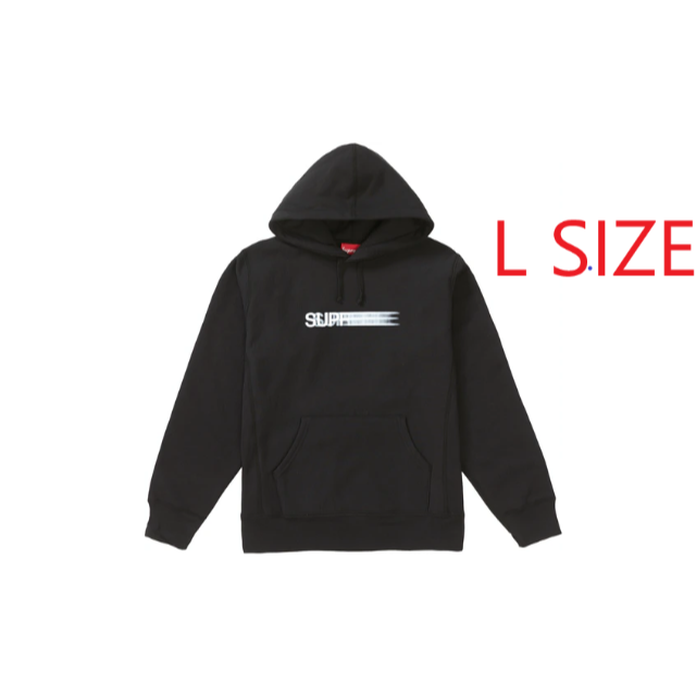 Supreme Motion Logo Hooded Black Lサイズ