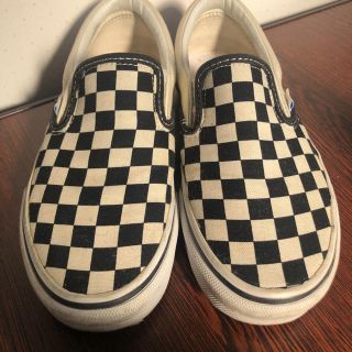 ヴァンズ(VANS)のVANS チェッカー　スリッポン(スニーカー)