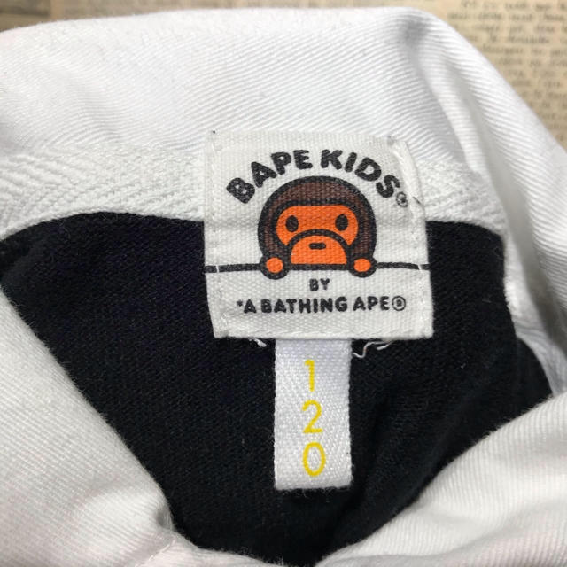 A BATHING APE BAPE KIDS ラガーシャツ ポロシャツ 120