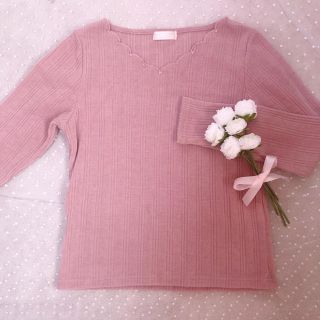 パターンフィオナ(PATTERN fiona)の【パターンフィオナ】長袖スカラップカットソー 美人百花(カットソー(長袖/七分))