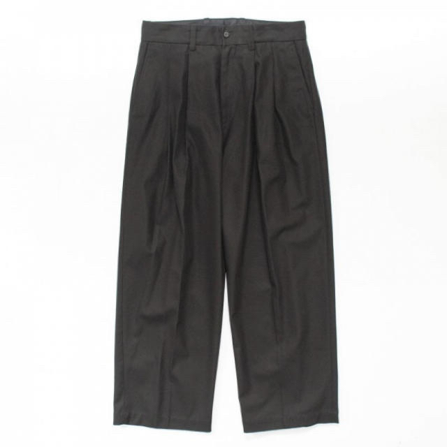 stein 20ss WIDE STRAIGHT TROUSERS・BLACK