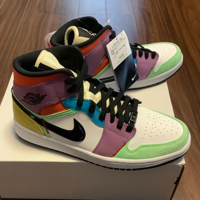 NIKE(ナイキ)の27cm Nike Air Jordan 1 Mid Multicolor 新品 レディースの靴/シューズ(スニーカー)の商品写真