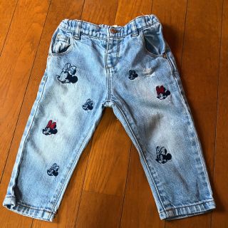 ザラキッズ(ZARA KIDS)のZARA baby  ミニーマウス　デニム(パンツ)