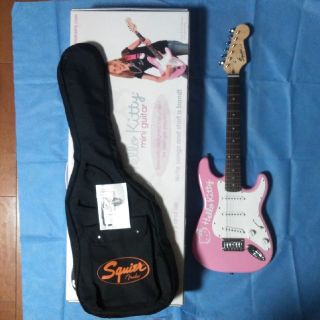 フェンダー(Fender)のフェンダースクワイヤーミニ　ハローキティ  Kitty(エレキギター)