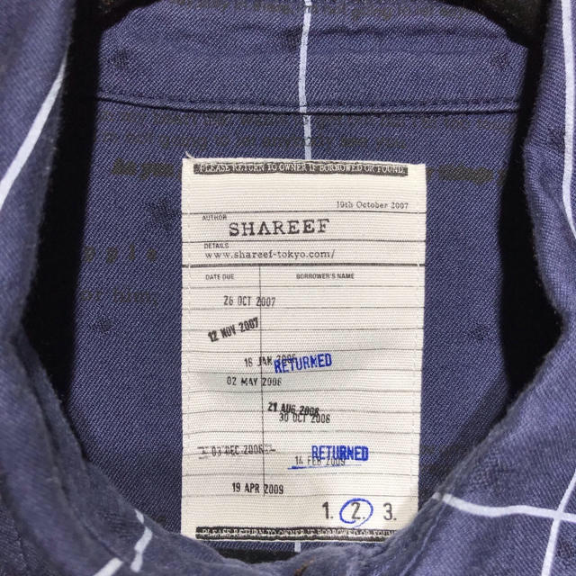 SHAREEF シャリーフ 長袖シャツ size 2