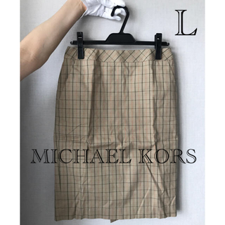 マイケルコース(Michael Kors)の【新品】MICHAEL KORS チェック柄膝丈スカート(ひざ丈スカート)
