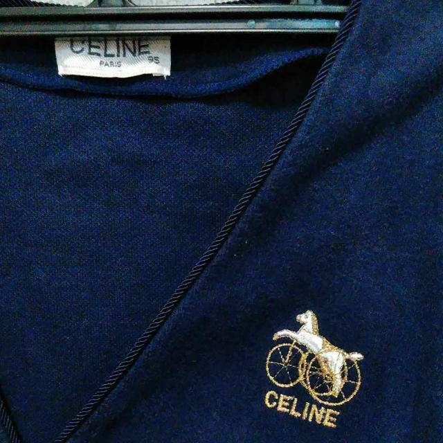 半額クーポン有 CELINE こども スーツ 紺色 男女兼用 95cm ドレス