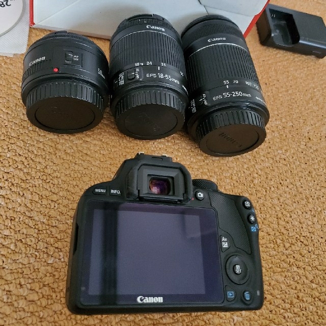 Canon EOS kiss X7 レンズキット+望遠レンズ+単焦点レンズ 美品