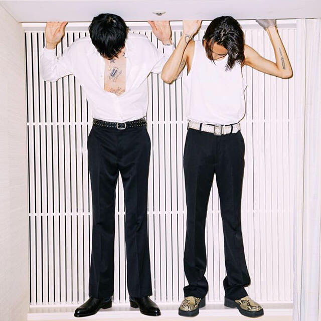 ALLEGE(アレッジ)のallege×howday semi flare trouser ライトグレー メンズのパンツ(スラックス)の商品写真