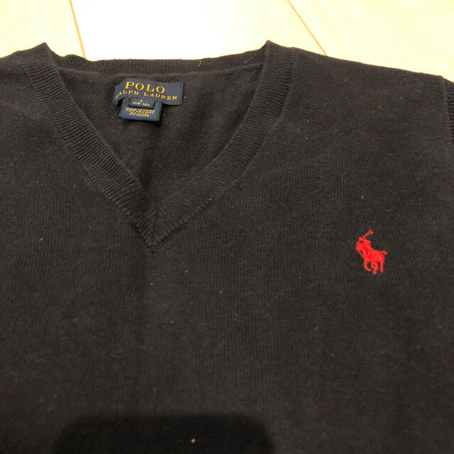 POLO RALPH LAUREN(ポロラルフローレン)のラルフローレン ★ベスト紺色Ｌサイズ(14ー16歳) キッズ/ベビー/マタニティのキッズ服男の子用(90cm~)(ニット)の商品写真