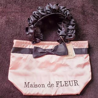 メゾンドフルール(Maison de FLEUR)の新品💗メゾンドフルール フリルトートバッグ 小悪魔姫系(トートバッグ)