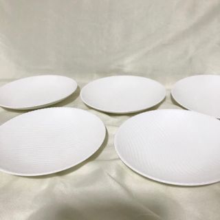 ニッコー(NIKKO)のニッコー  小皿　中皿　1700番　ホワイト　プレート　取り皿　未使用品　5枚(食器)