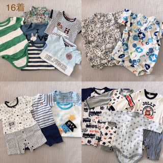 ベビーギャップ(babyGAP)の男の子　ロンパース　24着　まとめ売り　(ロンパース)