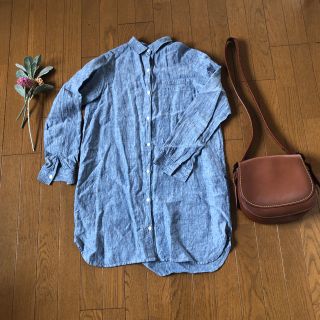 ムジルシリョウヒン(MUJI (無印良品))の無印良品　シャツワンピ　デニム(シャツ/ブラウス(長袖/七分))