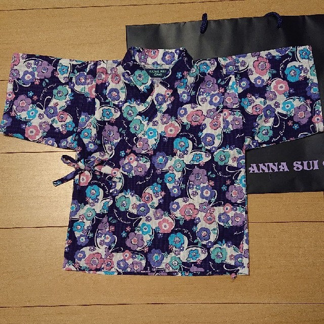 ANNA SUI mini(アナスイミニ)の最終お値下げ‼️アナスイミニ 甚平 110㎝ キッズ/ベビー/マタニティのキッズ服女の子用(90cm~)(甚平/浴衣)の商品写真