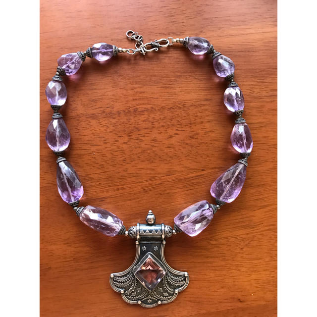 シルバー925紫水晶ネックレス ネックレス