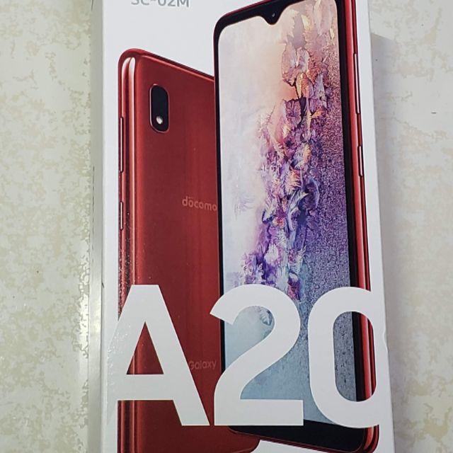 Galaxy A20 SCV46 赤 シムフリー