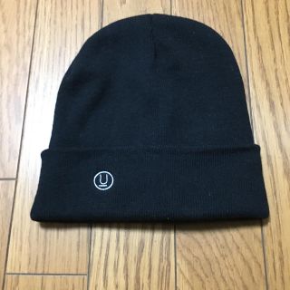 アンダーカバー(UNDERCOVER)の中古アンダーカバー黒ニットキャップ帽子フリーサイズ(ニット帽/ビーニー)