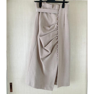 スナイデル(SNIDEL)のドレープデザインタイトスカート(ひざ丈スカート)