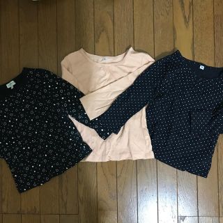 ムジルシリョウヒン(MUJI (無印良品))のロンT 3枚セット✴︎無印90サイズ×2枚＋95サイズ(Tシャツ/カットソー)