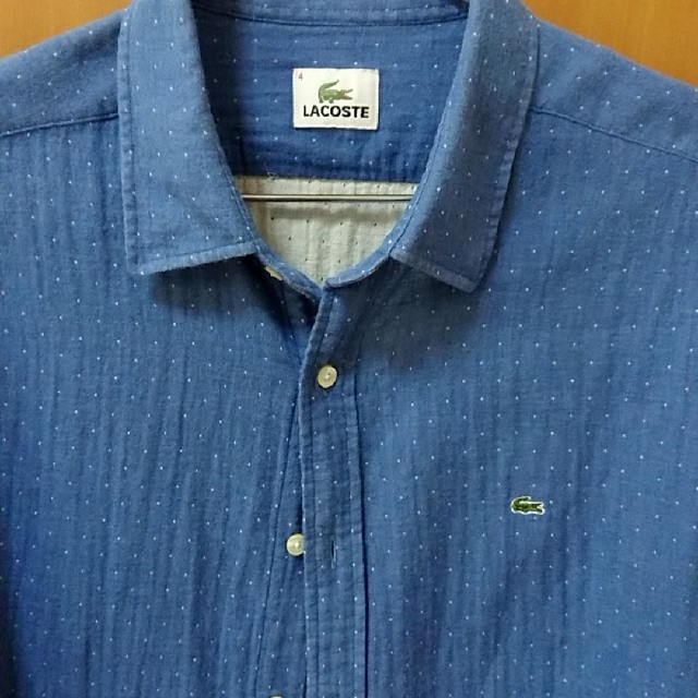 LACOSTE(ラコステ)の値下【送料込】ラコステ(LACOSTE)　ガーゼシャツ　春夏 メンズのトップス(シャツ)の商品写真