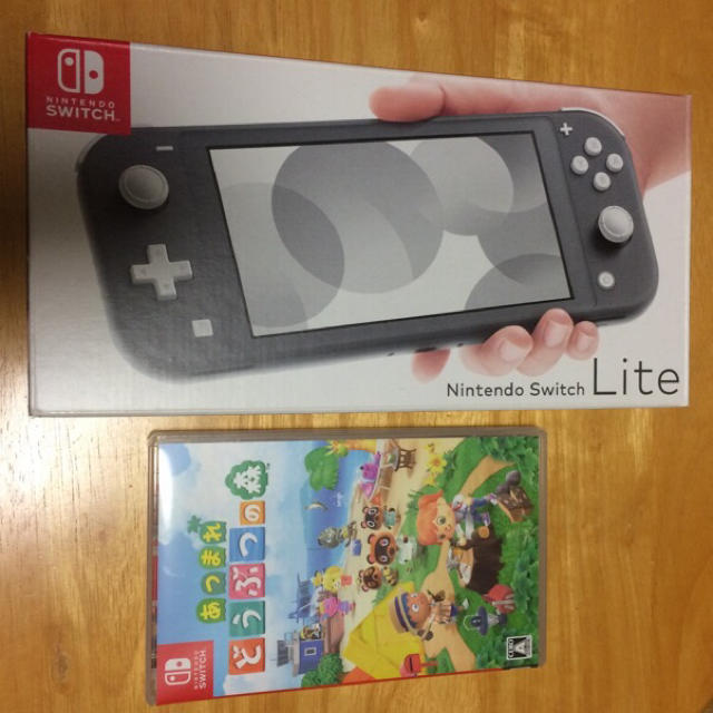 ニンテンドー スイッチ ライト グレー あつまれどうぶつの森 セット 美
