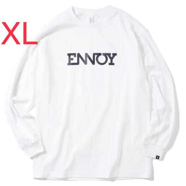 1LDK SELECT(ワンエルディーケーセレクト)の新品未使用 ENNOY L/S TEE  WHITE  サイズ XL メンズのトップス(Tシャツ/カットソー(七分/長袖))の商品写真