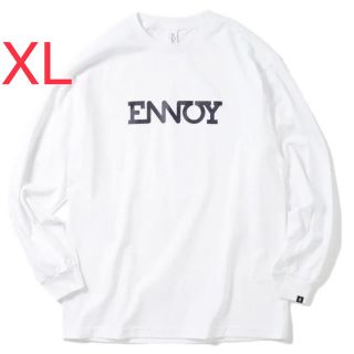 ワンエルディーケーセレクト(1LDK SELECT)の新品未使用 ENNOY L/S TEE  WHITE  サイズ XL(Tシャツ/カットソー(七分/長袖))