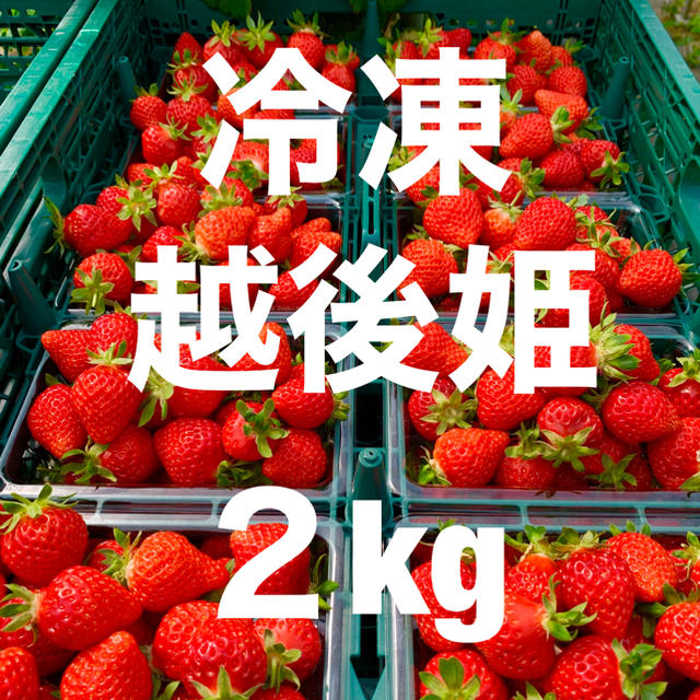 【完熟いちご使用】冷凍いちご 越後姫　2kg 食品/飲料/酒の食品(野菜)の商品写真