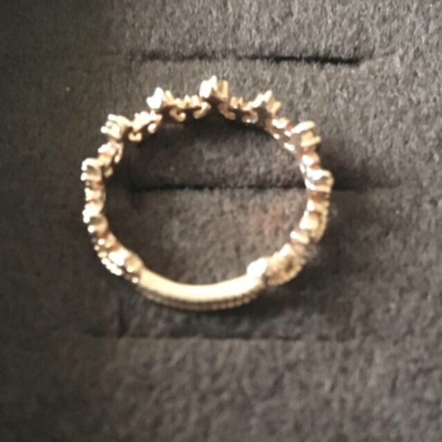 新品未使用Arpegeダイヤモンド10Kゴールドリングsize7 レディースのアクセサリー(リング(指輪))の商品写真