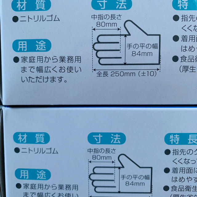 新品　Sサイズ　500枚　ニトリル　使い捨て手袋　ゴム手袋　5箱　セット 1