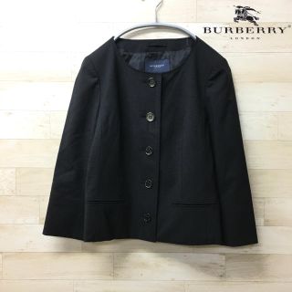 バーバリー(BURBERRY)の【Burberry】ジャケット(S) ノーカラー　LONDON ノバチェック(ノーカラージャケット)