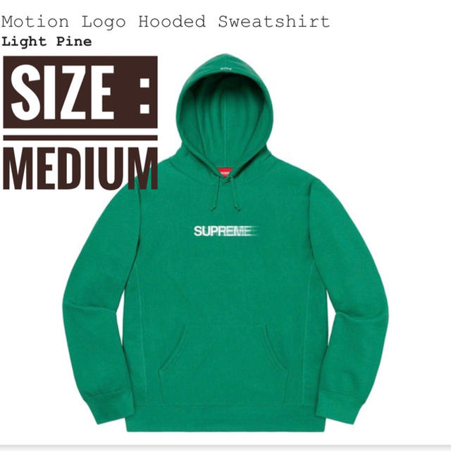 パーカーsupreme Motion Logo Hooded モーション pine