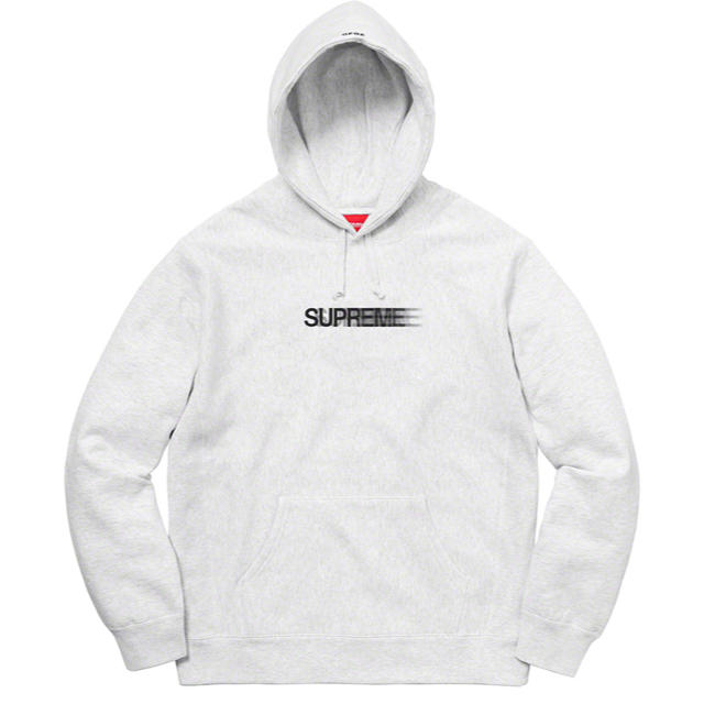 Motion Logo Hooded Sweatshirt Ash Grey L