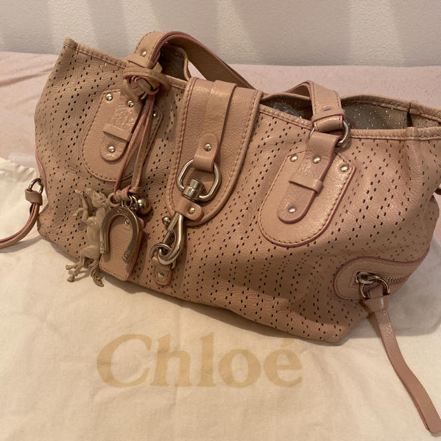 Chloe (クロエ) パンチングレザーハンドバッグ ケララ Chloe (クロエ) パンチングレザーハンドバッグ ケララ