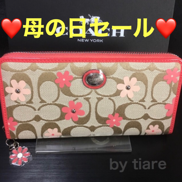 COACH(コーチ)のプレゼントにも❤️新品コーチ正規品フローラルデイジー ラウンドファスナー長財布 メンズのファッション小物(長財布)の商品写真