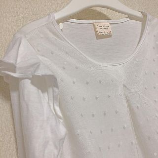 ザラ(ZARA)の美品　ZARA チュールレース付き　カットソー(Tシャツ/カットソー)