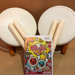 バンダイ(BANDAI)の太鼓の達人Wii Wii  太鼓とバチ2セット付き(家庭用ゲームソフト)