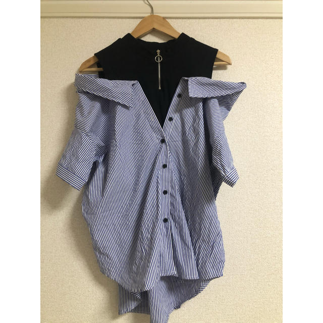 CECIL McBEE(セシルマクビー)のCECIL McBEE ストライプ　夏服 レディースのトップス(シャツ/ブラウス(長袖/七分))の商品写真