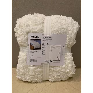 イケア(IKEA)の【ほつれ有り】OFELIA オフェーリア 毛布, ホワイト(毛布)