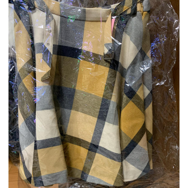 BURBERRY BLUE LABEL(バーバリーブルーレーベル)の入手困難‼︎チェック　ウール　サーキュラー　スカート レディースのスカート(ひざ丈スカート)の商品写真