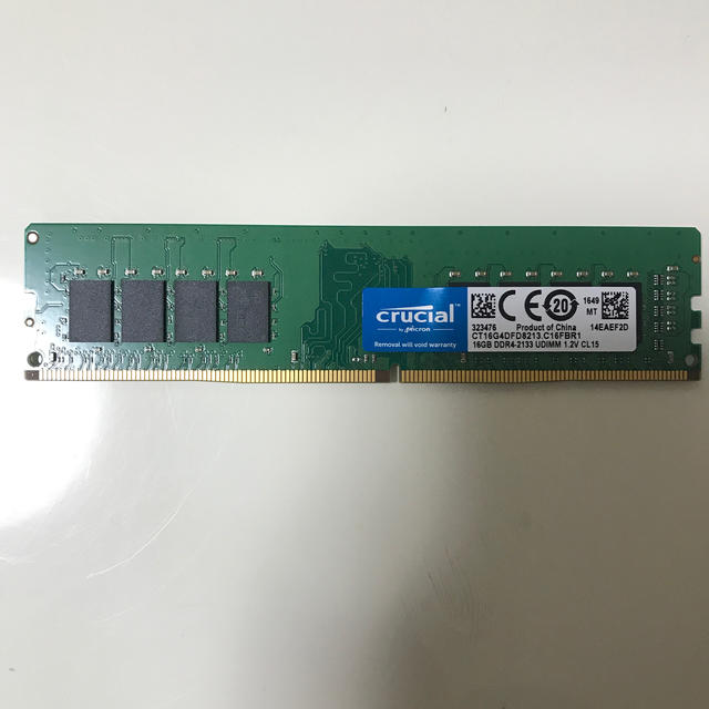 PCパーツ~1~ DDR4 16GB 2R×8 PC4 2133