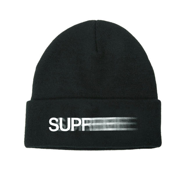 Supreme Motion Logo Beanie Blackメンズ