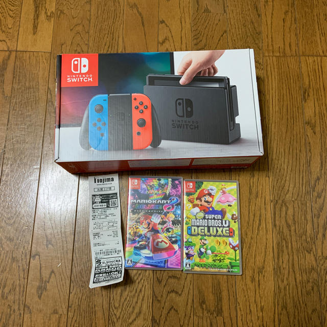 大きな割引 任天堂 - のソフト二本セット スイッチ本体ネオンカラーと