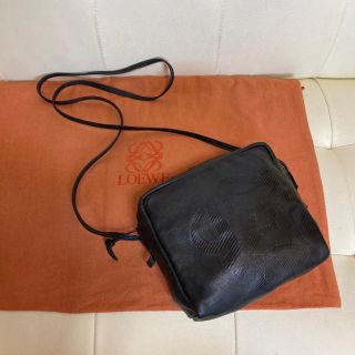 美品　LOEWE オールド　ロエベ　ナッパレザー　ショルダー　バッグ　アナグラム