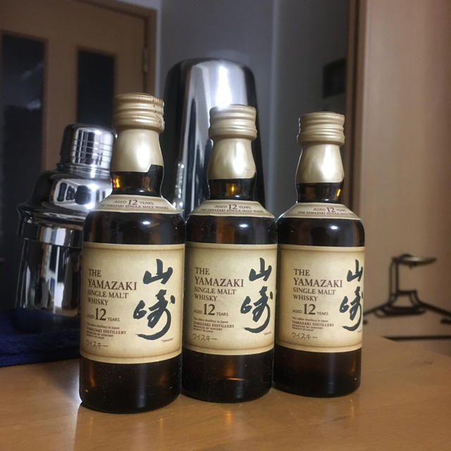 酒山崎12年ミニチュアボトル3本セット